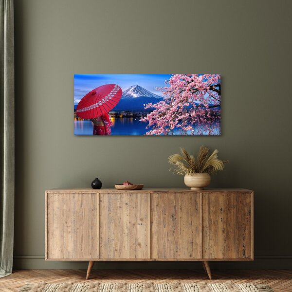 Kép - Kilátás a csúcsra, Japán (120x50 cm)
