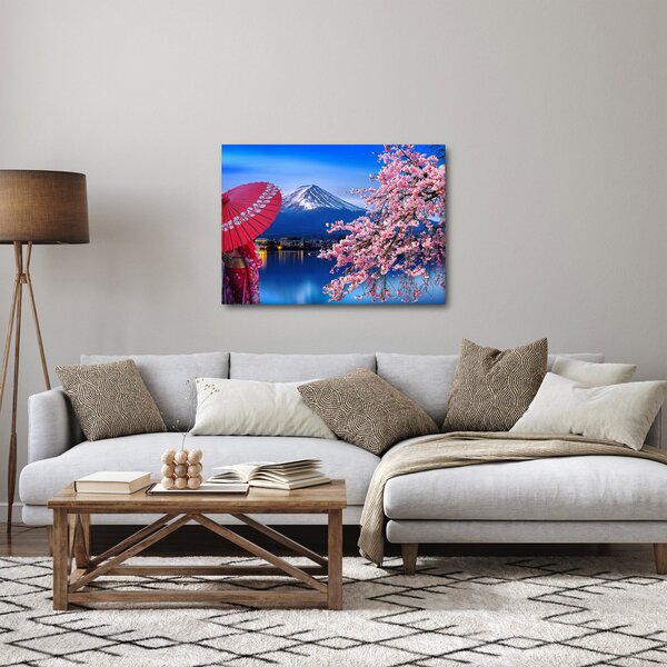 Kép - Kilátás a csúcsra, Japán (70x50 cm)