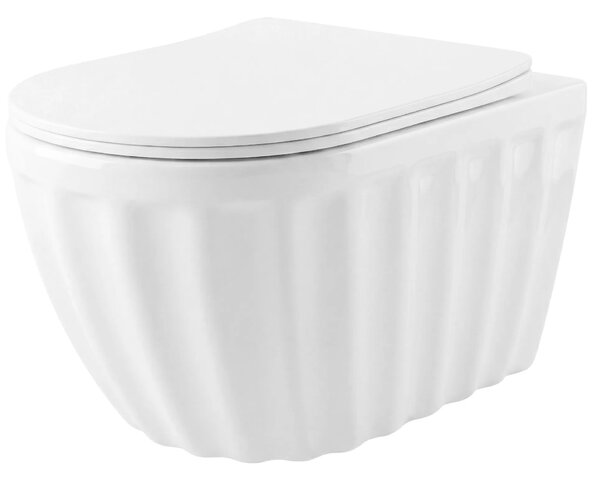 Szett: Fali WC csésze + Pultra szerelhető mosdókagyló Rea Duo White