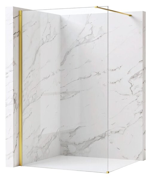 Zuhanyfal Rea Flexi Transparent / Gold 70