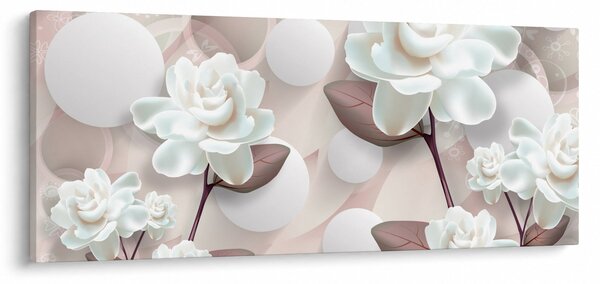 Kép - Rózsa virágok (120x50 cm)