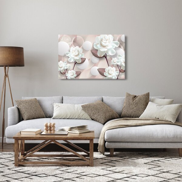 Kép - Rózsa virágok (90x60 cm)