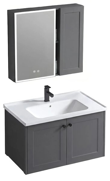 Fürdőszobabútor szett mosdóval Monti 60cm Grey