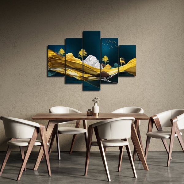 Kép - Szarvas a tájban (150x105 cm)