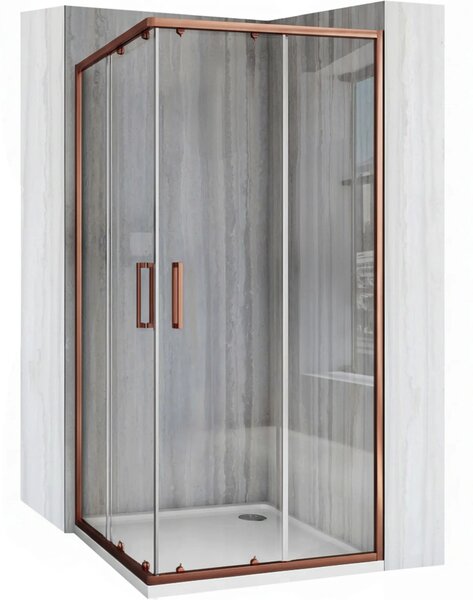 Zuhanykabin Rea City 90x90 Brush Copper