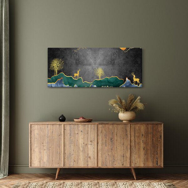 Kép - Hegyi táj (120x50 cm)