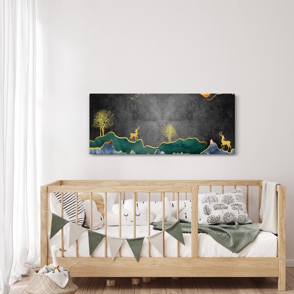 Kép - Hegyi táj (120x50 cm)