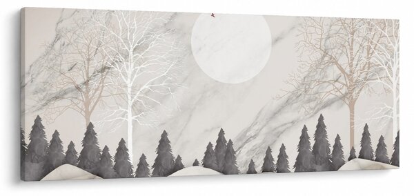 Kép - Téli táj (120x50 cm)