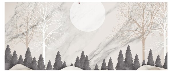 Kép - Téli táj (120x50 cm)