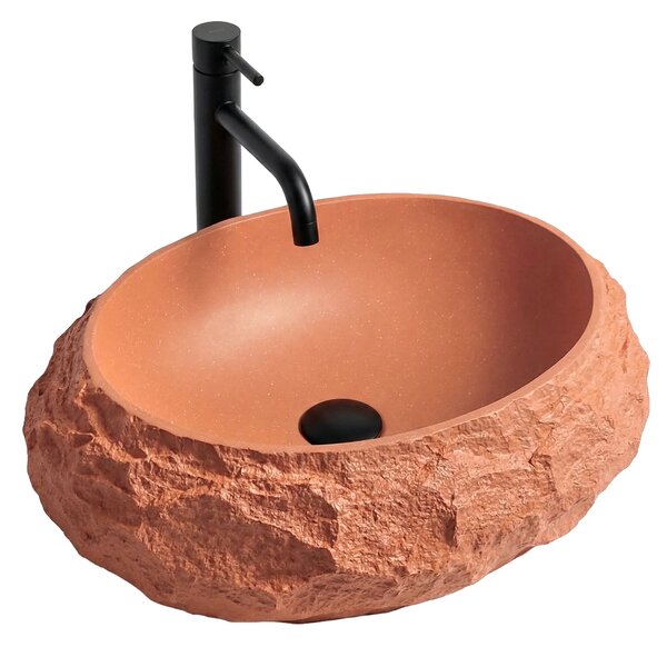 Pultos mosdókagyló Mika Terracotta