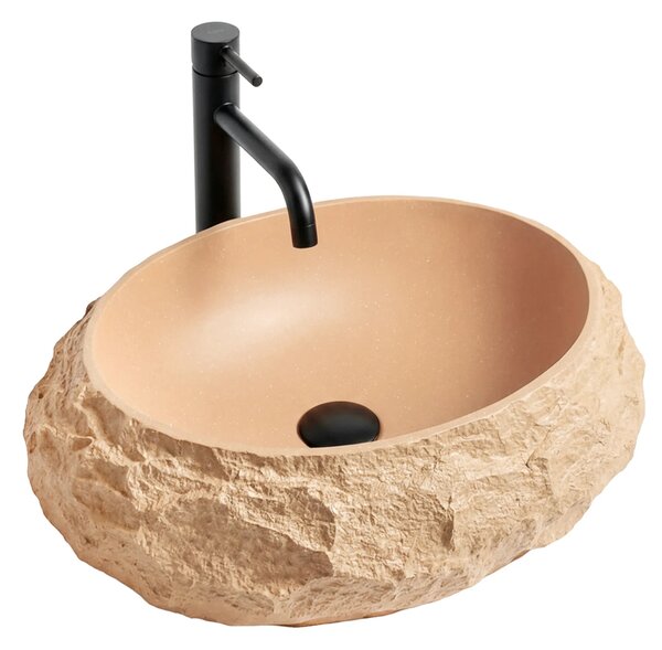 Pultos mosdókagyló Mika Light Terracotta