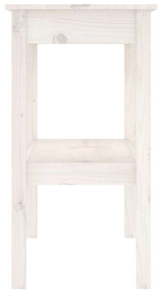 Fehér tömör fenyőfa tálalóasztal 110 x 40 x 75 cm