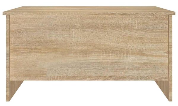 Sonoma tölgy színű szerelt fa dohányzóasztal 80x55,5x41,5 cm