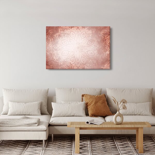 Kép - Rózsaszín mandala (90x60 cm)