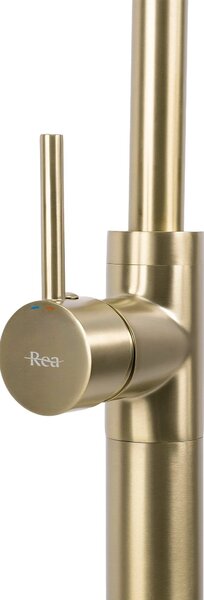 Szabadon álló mosdócsaptelep Rea Lungo Brush Gold