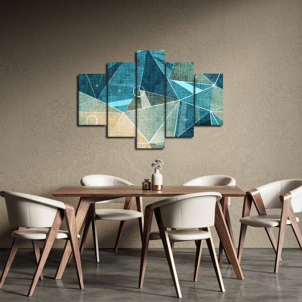 Kép - Türkiz absztrakció (150x105 cm)