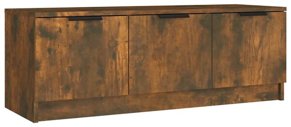 Füstös tölgy színű szerelt fa TV-szekrény 102 x 35 x 36,5 cm