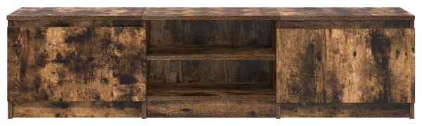 Füstös tölgy színű szerelt fa TV-szekrény 140 x 40 x 35,5 cm