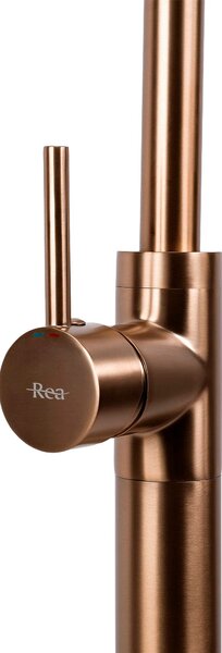 Szabadon álló mosdócsaptelep Rea Lungo Brush Copper