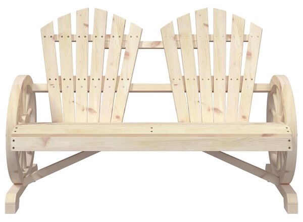 2 személyes tömör fenyőfa kerti Adirondack szék