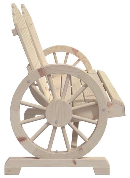 2 személyes tömör fenyőfa kerti Adirondack szék
