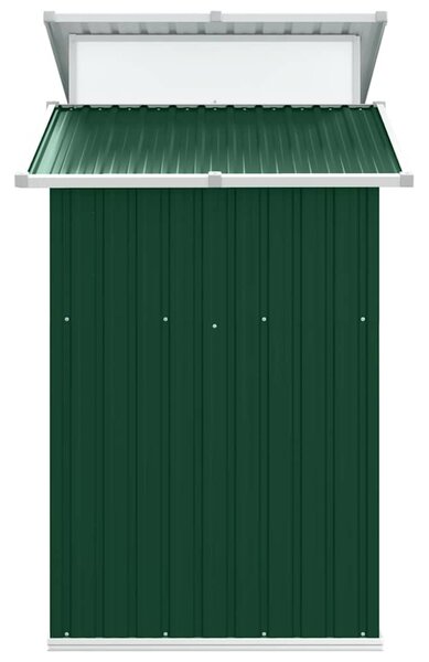 Zöld horganyzott acél kerti fészer 270 x 130 x 208,5 cm