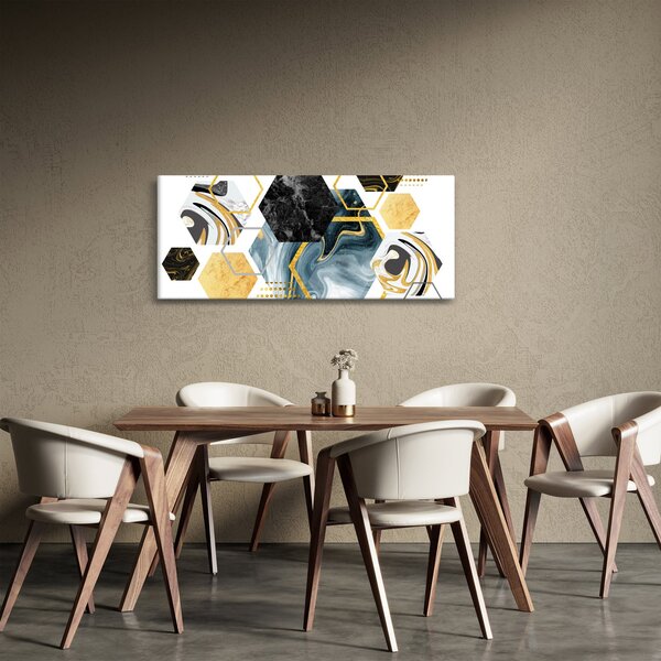 Kép - Sokszög (120x50 cm)