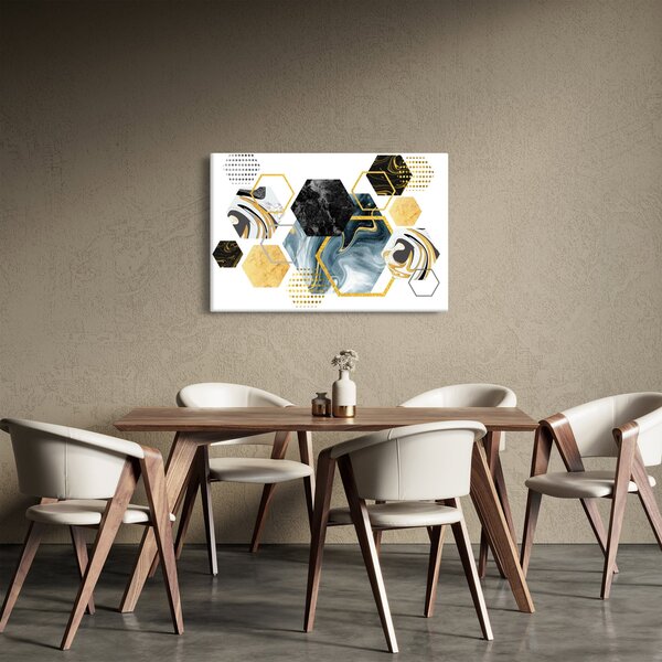 Kép - Sokszög (90x60 cm)