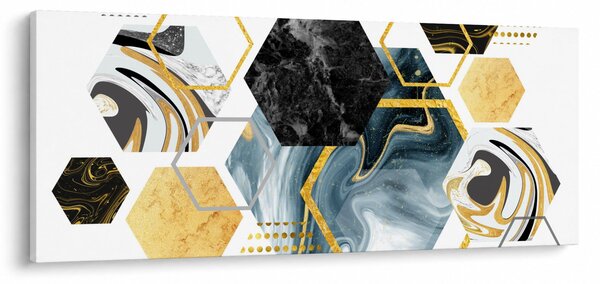 Kép - Sokszög (120x50 cm)