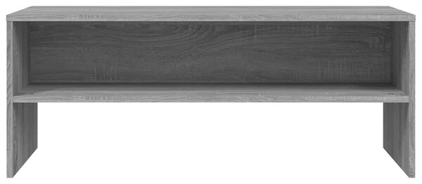 Szürke sonoma színű szerelt fa TV-szekrény 100 x 40 x 40 cm