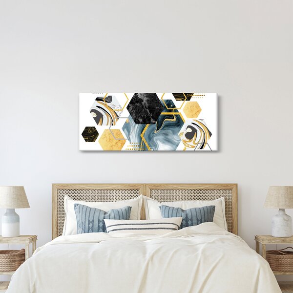 Kép - Sokszög (120x50 cm)
