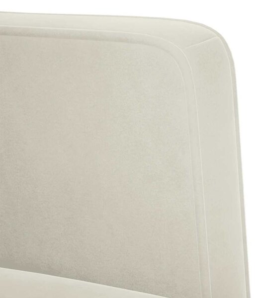 Krém bársony loveseat kanapé 111 cm