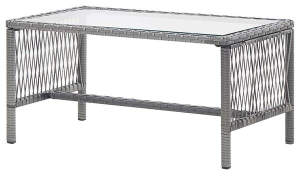 4-részes antracitszürke kerti polyrattan bútorszett párnákkal