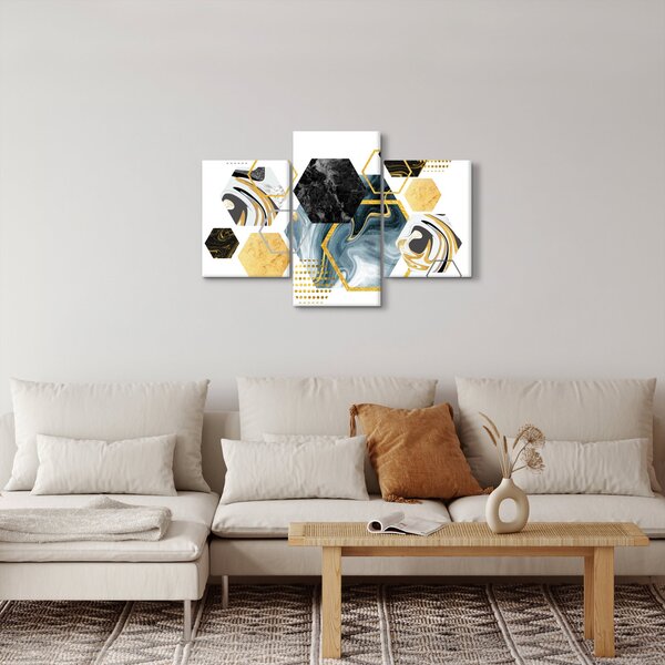 Kép - Sokszög (90x60 cm)