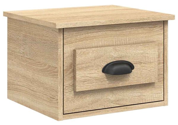 2 db sonoma tölgy falra szerelhető éjjeliszekrény 41,5x36x28 cm