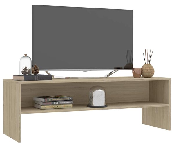 Sonoma tölgy színű szerelt fa TV-szekrény 120 x 40 x 40 cm