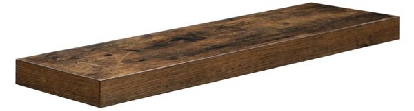Lebegő fali polc, rusztikus barna 60x20x3cm