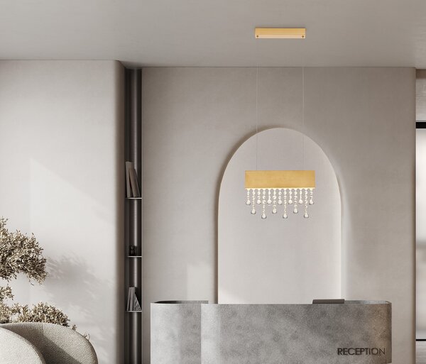 Crista LED egyágú függesztett lámpa