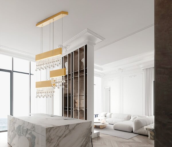 Crista LED több ágú függesztett lámpa