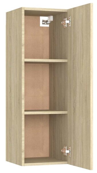 2 db sonoma tölgy szerelt fa TV-szekrény 30,5x30x90 cm