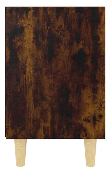 2 db füstös tölgy színű éjjeliszekrény fa lábakkal 40x30x50 cm