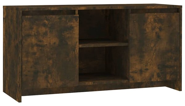 Füstös tölgy színű szerelt fa TV-szekrény 102x37,5x52,5 cm