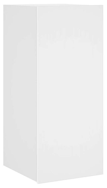 Fehér falra szerelhető TV-szekrény LED-lámpákkal 30,5x35x70 cm