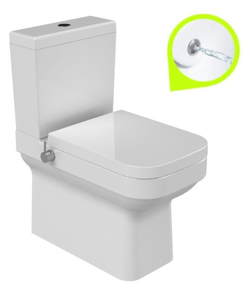 CeraStyle NOURA monoblokk WC - BEÉPÍTETT bidé funkcióval - 62 cm