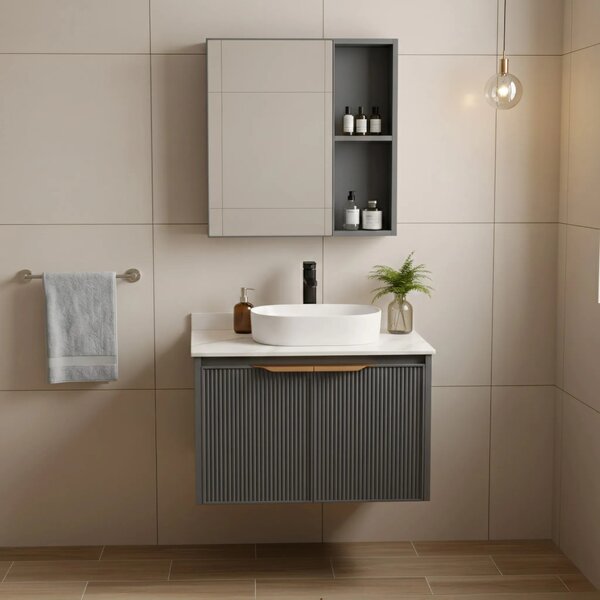 Fürdőszobabútor szett pulttal Marti 60cm Grey