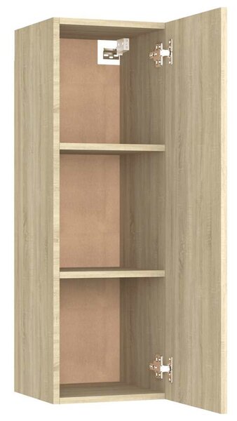 2 db sonoma tölgy szerelt fa TV-szekrény 30,5x30x90 cm