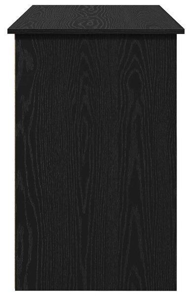 Fekete szerelt fa íróasztal 102x50x75 cm