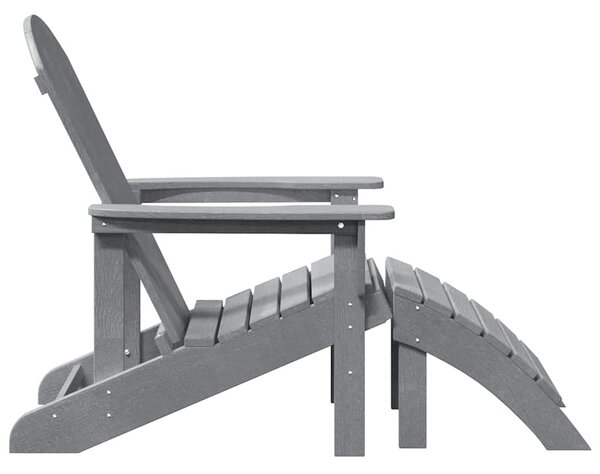 Adirondack szék Világosszürke HDPE