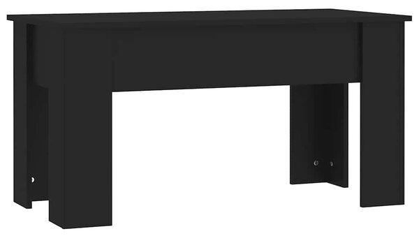 Fekete szerelt fa dohányzóasztal 101 x 49 x 52 cm
