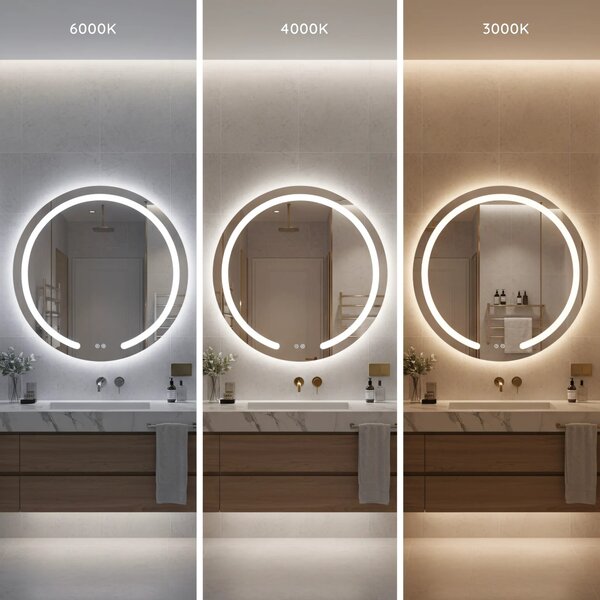 LED Tükör 50cm Modern